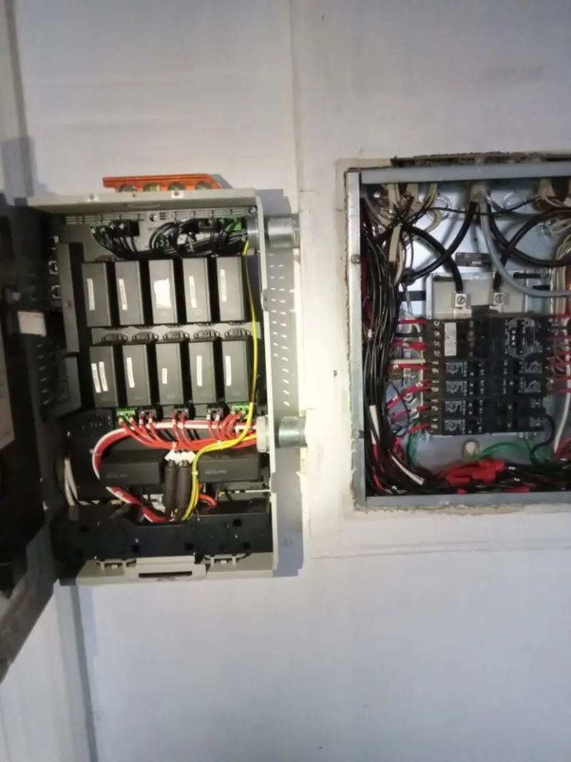 Electrical panel upgrade completed for Security Camera Wiring in Lower Alsace